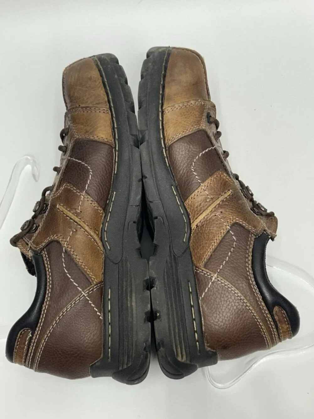 GBX Billiard Mens Shoes 12 Brown Leather Chunky Oxford Casual Shoes Lug Sole Y2K